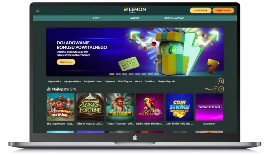 Lemon kasyno bonus powitalny